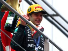 Antonelli beats Russell for maiden F1 victory in China as Hamilton