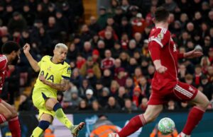 Richarlison rescues late point for Spurs at Liverpool to ease pressure on Tudor